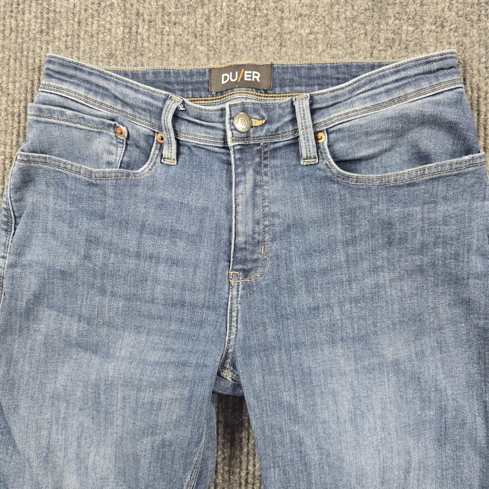 DU/ER‎ Jeans Mens 32x34 Blue N2X Relaxed Taper Stretch Quick Dry Work 31x32